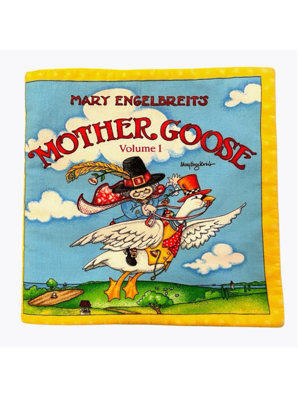 Mary Engelbreit Mother Goose Volume 1 Soft Fabric Cloth Book Baby Toddler
